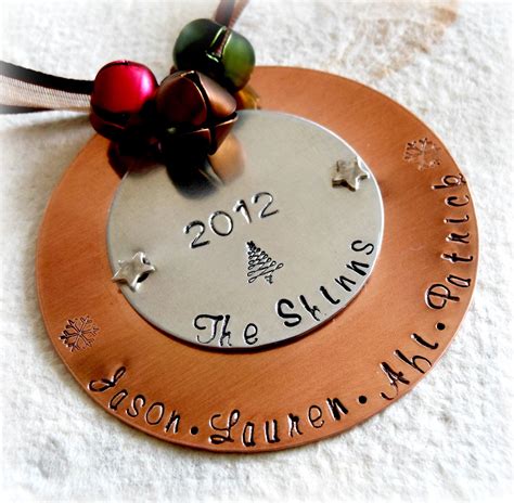 metal ornaments personalized